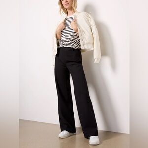 SPANX The Perfect Pant Black Wide Leg Pants L, NWT